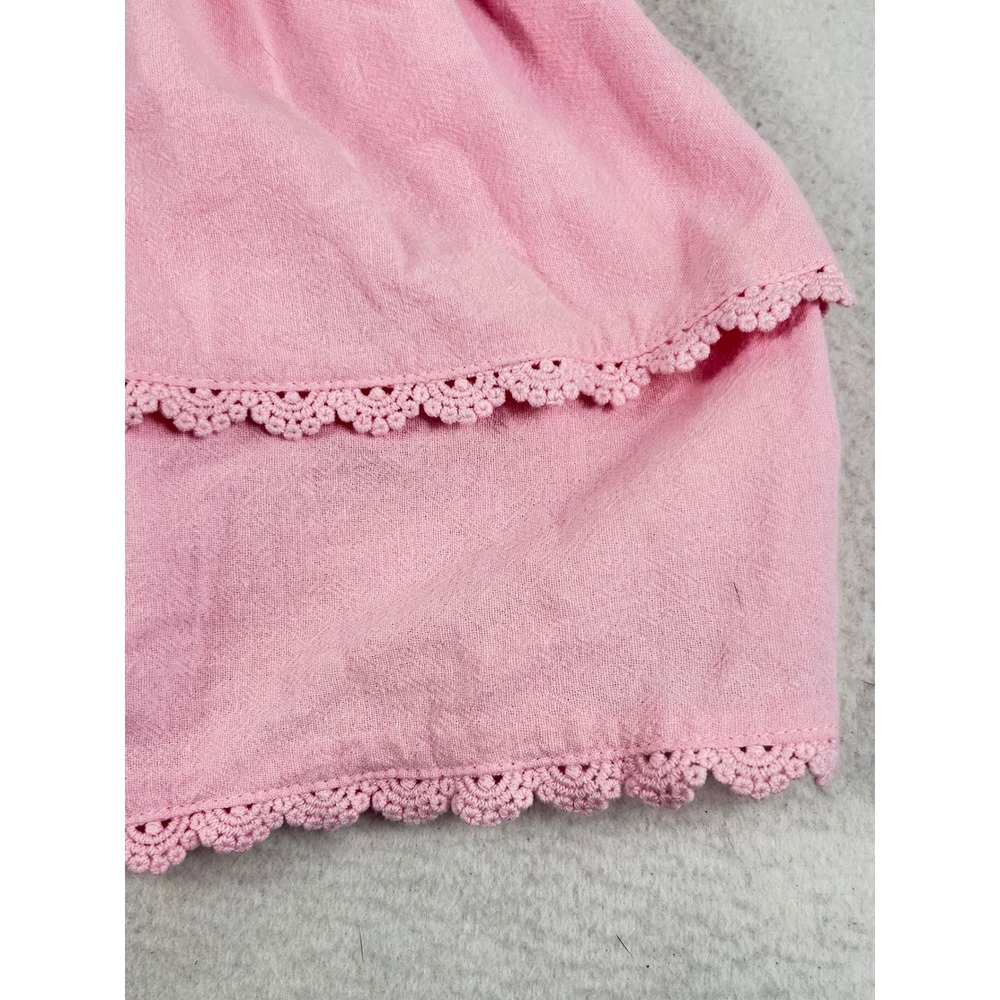 Ocean Drive Strapless Mini Dress Women S Pink Coquette Boho Smocked B13017 - Picture 6 of 9